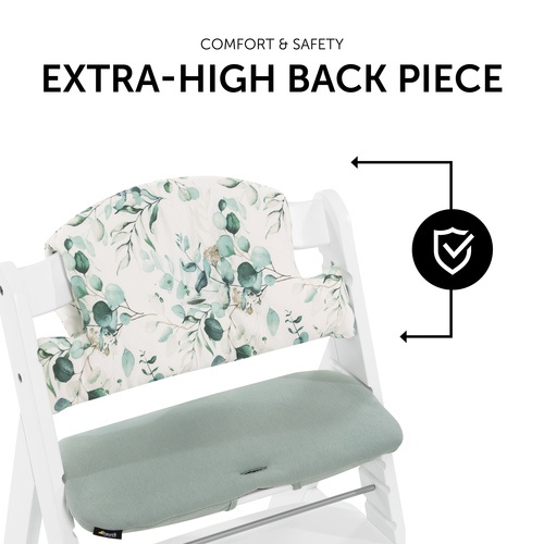 Hauck Alpha Highchair Pad Select - Jersey Leaves Mint - Image 6