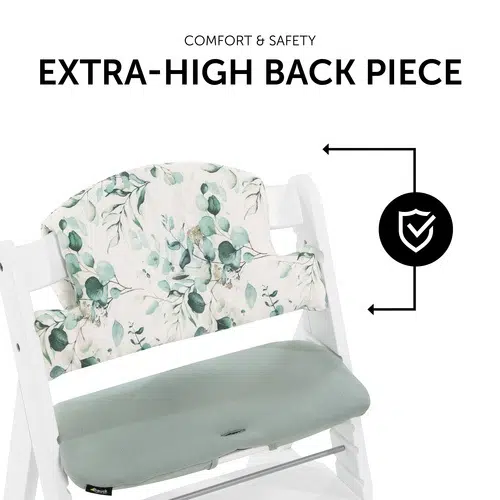 Hauck Alpha Highchair Pad Select - Jersey Leaves Mint - Image 6