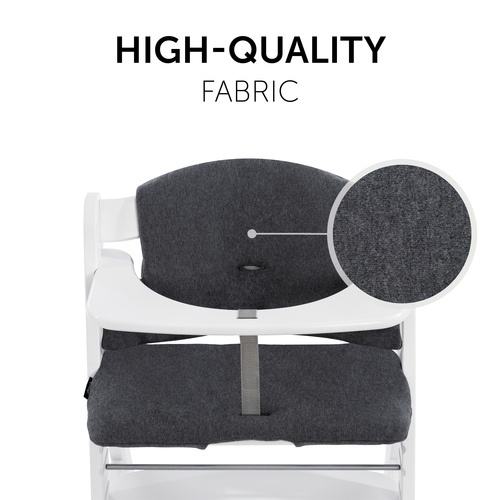Hauck Alpha Highchair Pad Select - Jersey Charcoal - Image 8