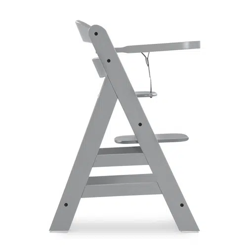 Hauck Alpha Wooden Highchair - Grey - Image 4