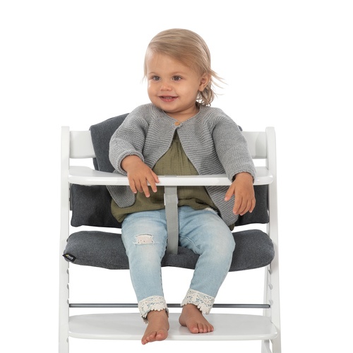 Hauck Alpha Highchair Pad Select - Jersey Charcoal - Image 9