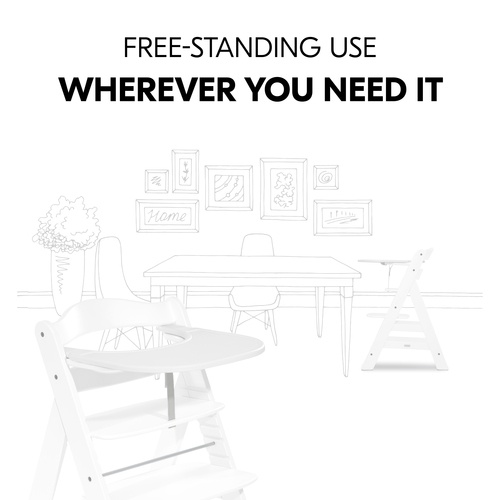 Hauck Alpha Click Tray - White - Image 8