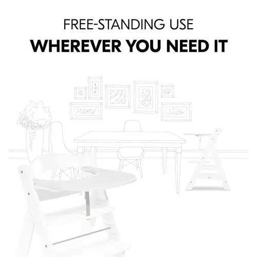 Hauck Alpha Click Tray - White - Image 8