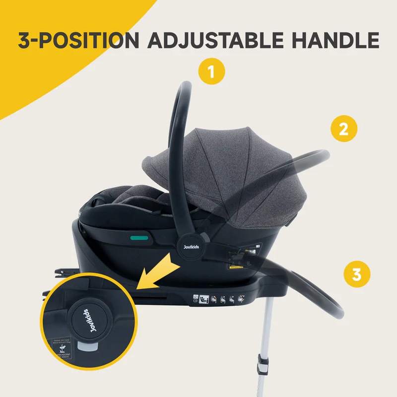 JoviKids Aria Infant Carrier - Black - Image 7