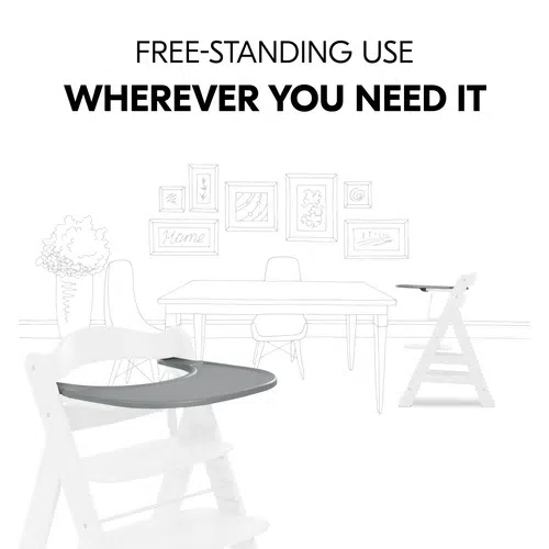 Hauck Alpha Click Tray - Grey - Image 10