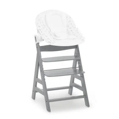 Hauck Alpha Wooden Highchair - Grey - Image 2