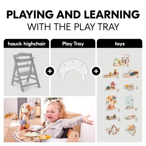 Hauck Alpha Wooden Highchair - Grey - Image 10