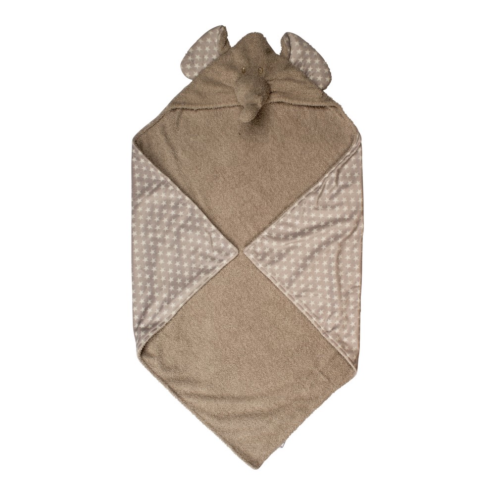 BoJungle Jungle-Themed Baby Bathcape Towel 75×75 cm - Image 2