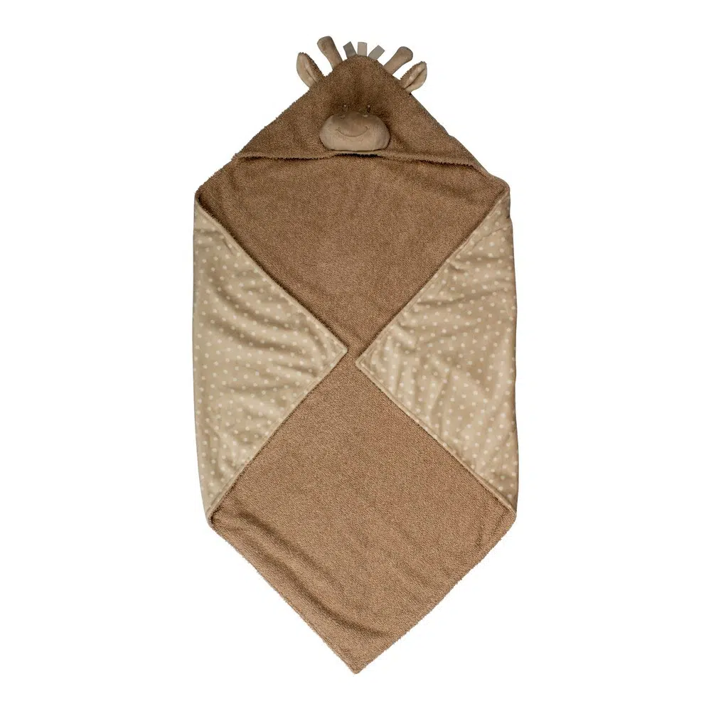 BoJungle Jungle-Themed Baby Bathcape Towel 75×75 cm - Image 5