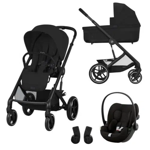 Cybex Balios S Lux Travel System with Cloud G Car Seat – Moon Black