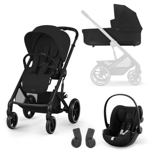 Cybex Balios 3 in 1 One Box Bundle (Moon Black)