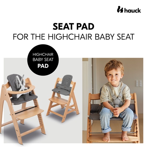 Hauck Highchair Baby Seat Pad - Dark Grey - Image 2