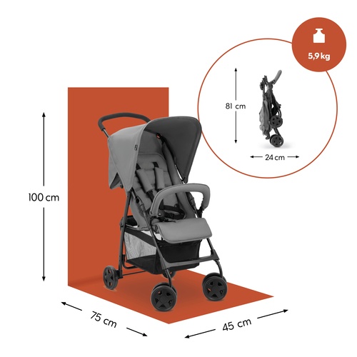 Hauck Sport Pushchair - Grey - Image 16