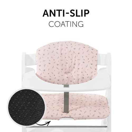 Hauck Alpha Highchair Pad Select - Jersey Flowers Rose - Image 5