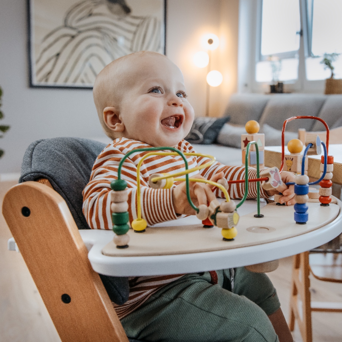 Hauck Alpha+ Wooden Highchair – Natural