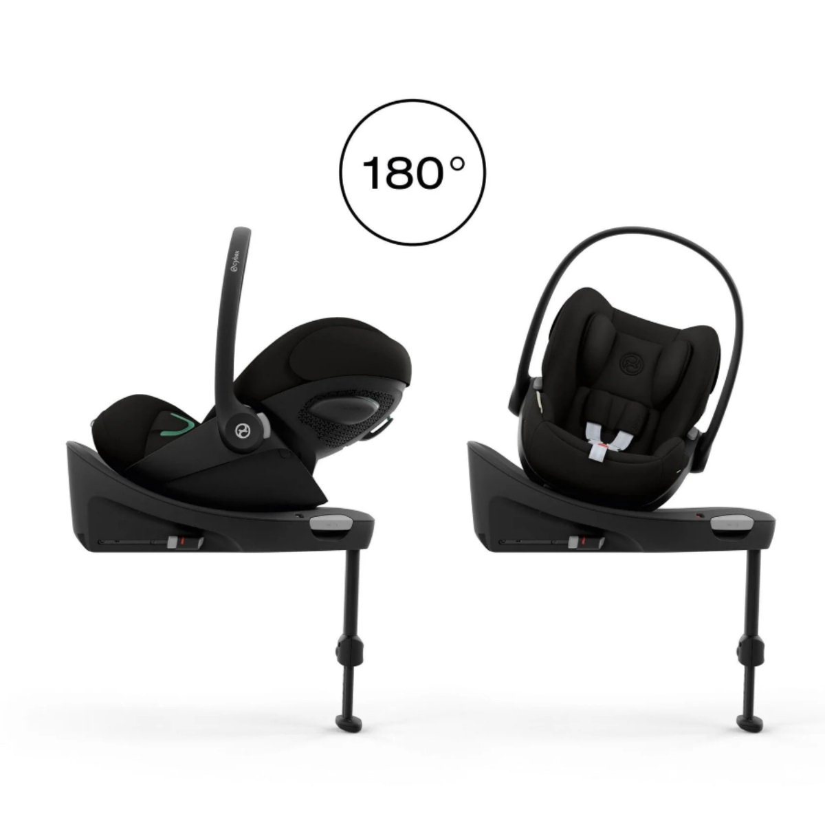 Cybex Balios S Lux Travel System with Cloud G Car Seat and ISOFIX base – Moon Black - Image 12