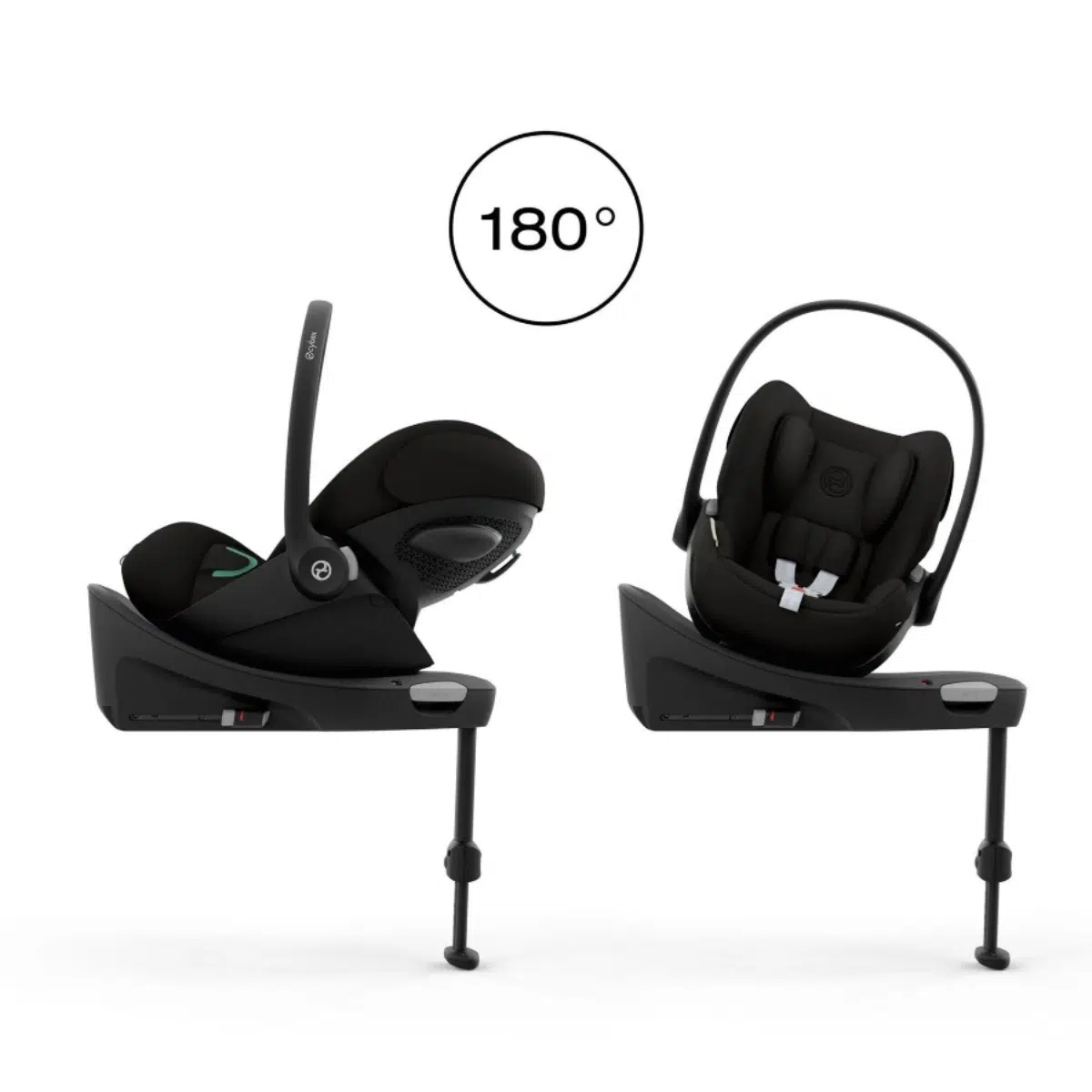Cybex Balios S Lux Travel System with Cloud G Car Seat and ISOFIX base – Moon Black - Image 12