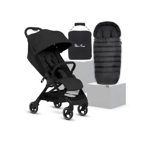 Silver Cross Clic 2 Stroller with Silver Cross Universal Footmuff | Space