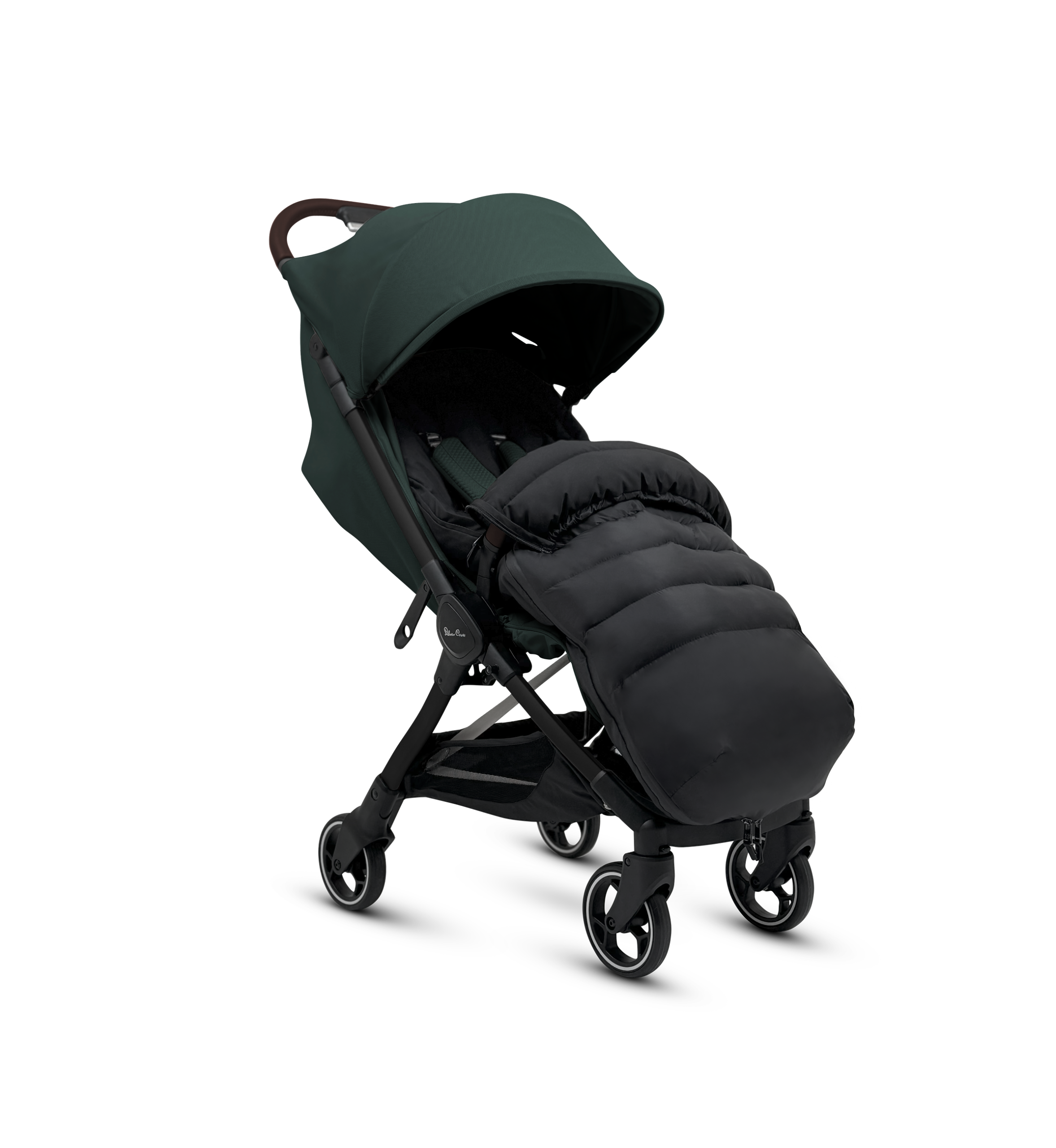 Silver Cross Clic 2 Stroller with Silver Cross Universal Footmuff | Connifer - Image 3