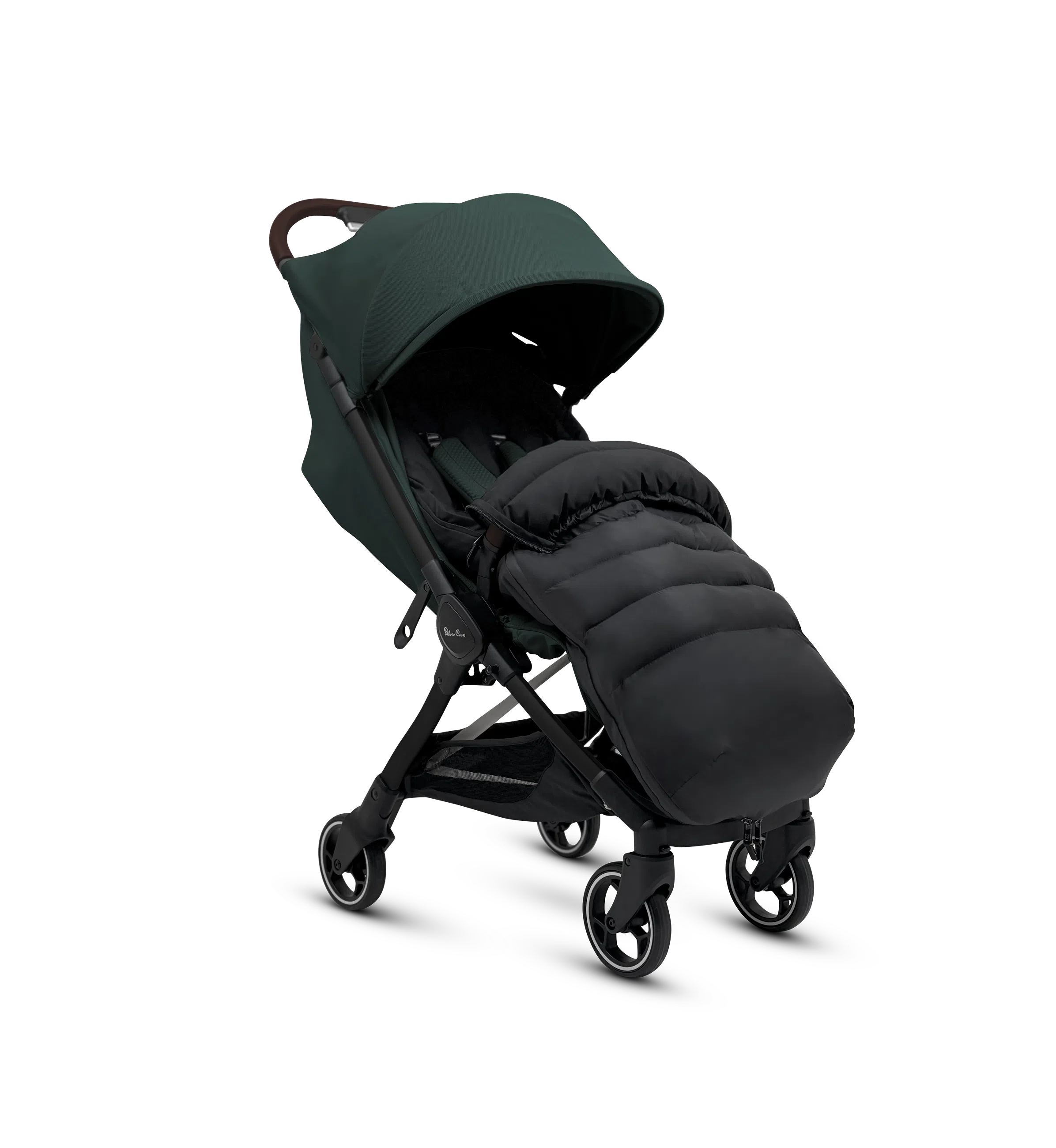 Silver Cross Clic 2 Stroller with Silver Cross Universal Footmuff | Connifer - Image 3