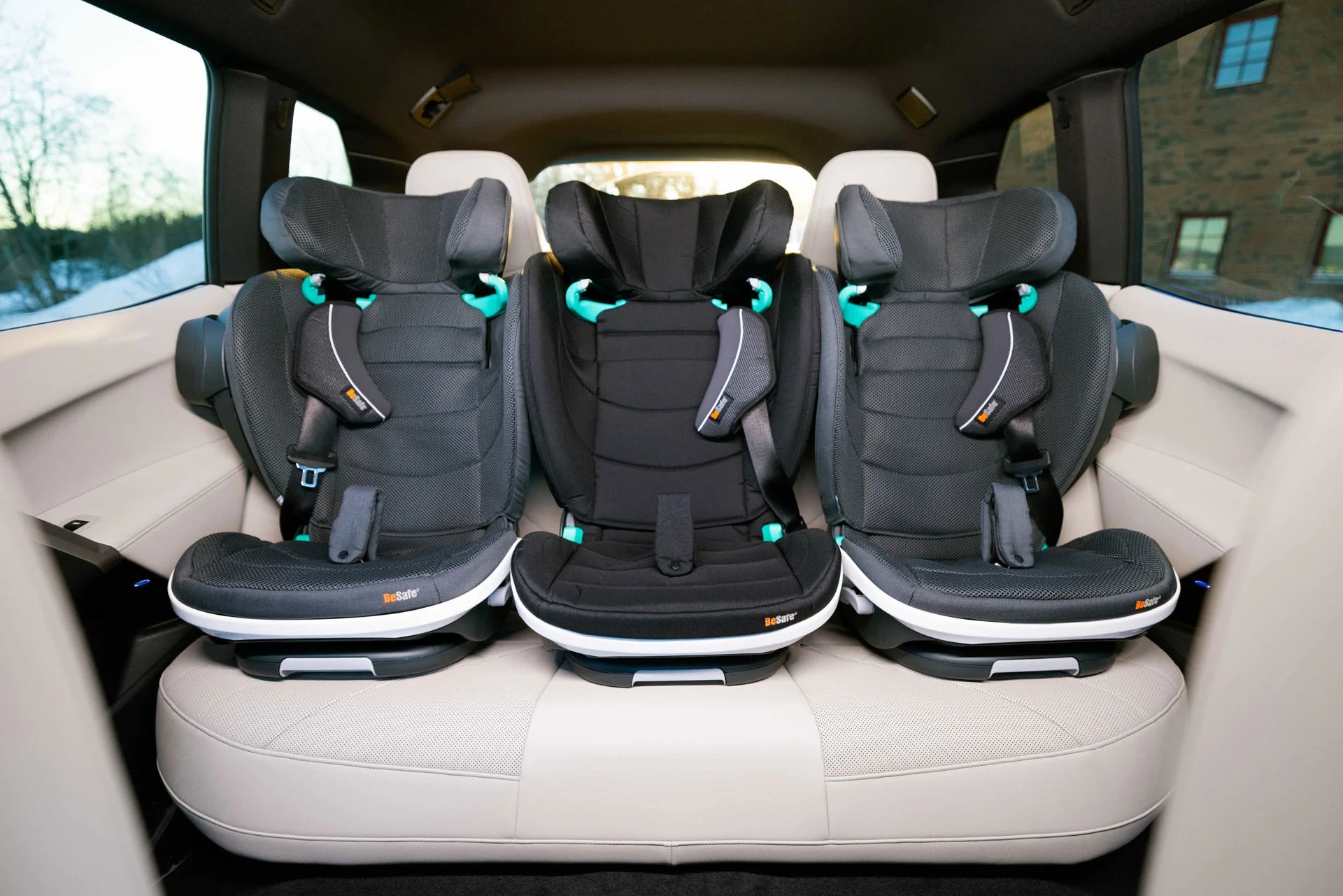 BeSafe Flex FIX 2 i-Size High Back Booster - Meadow Green Soft Breeze - Image 7