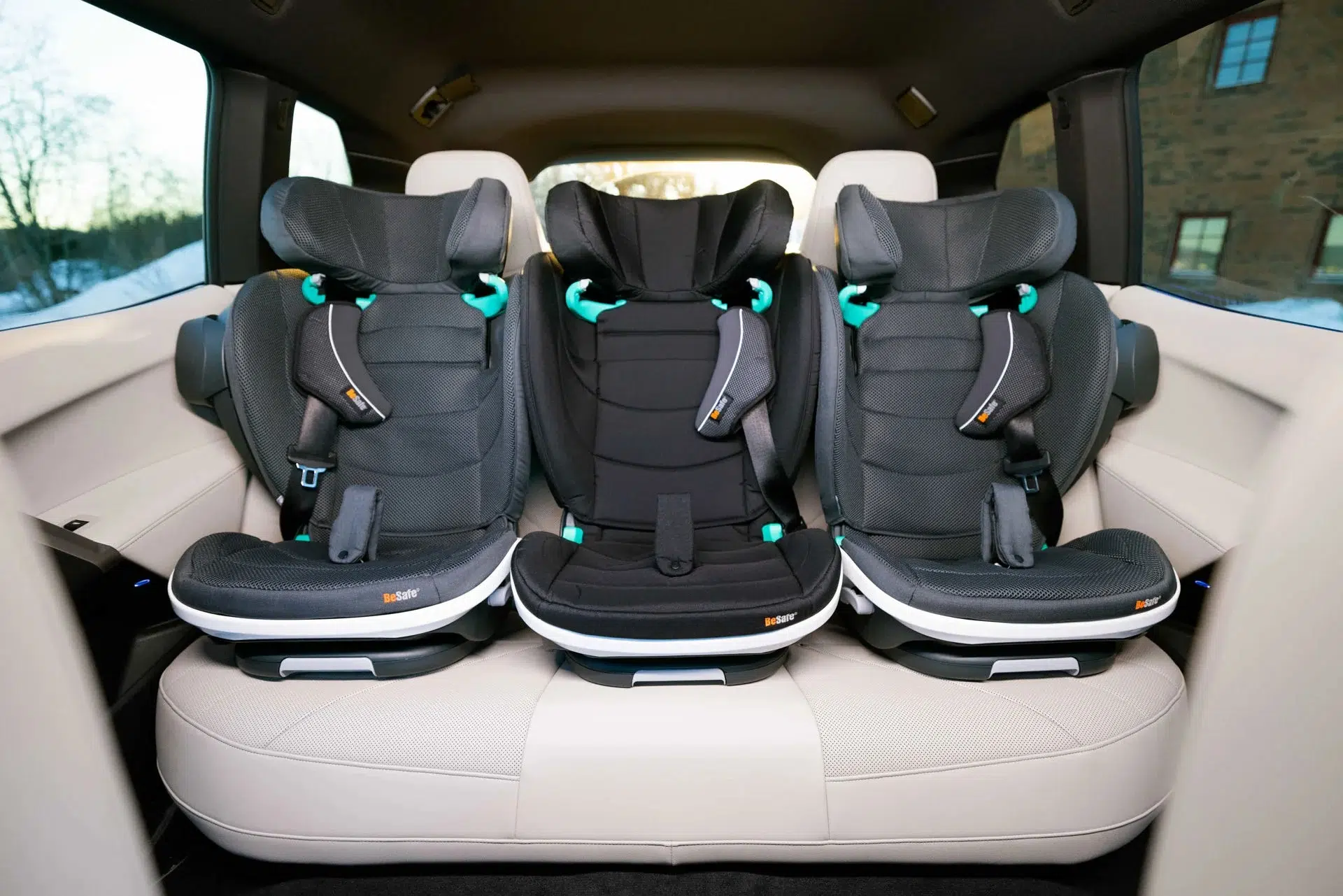 BeSafe Flex FIX 2 i-Size High Back Booster - Meadow Green Soft Breeze - Image 7