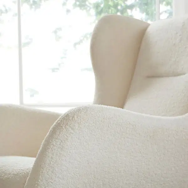CuddleCo Marley Nursing Chair - Teddy Off White - Image 3