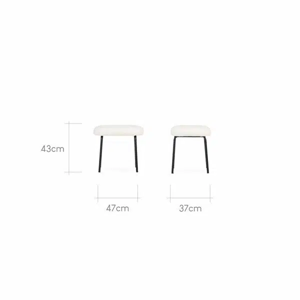 CuddleCo Marley Nursing Chair - Teddy Off White - Image 6