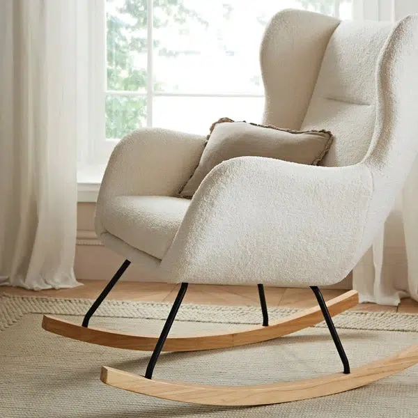 CuddleCo Marley Nursing Chair - Teddy Off White - Image 2