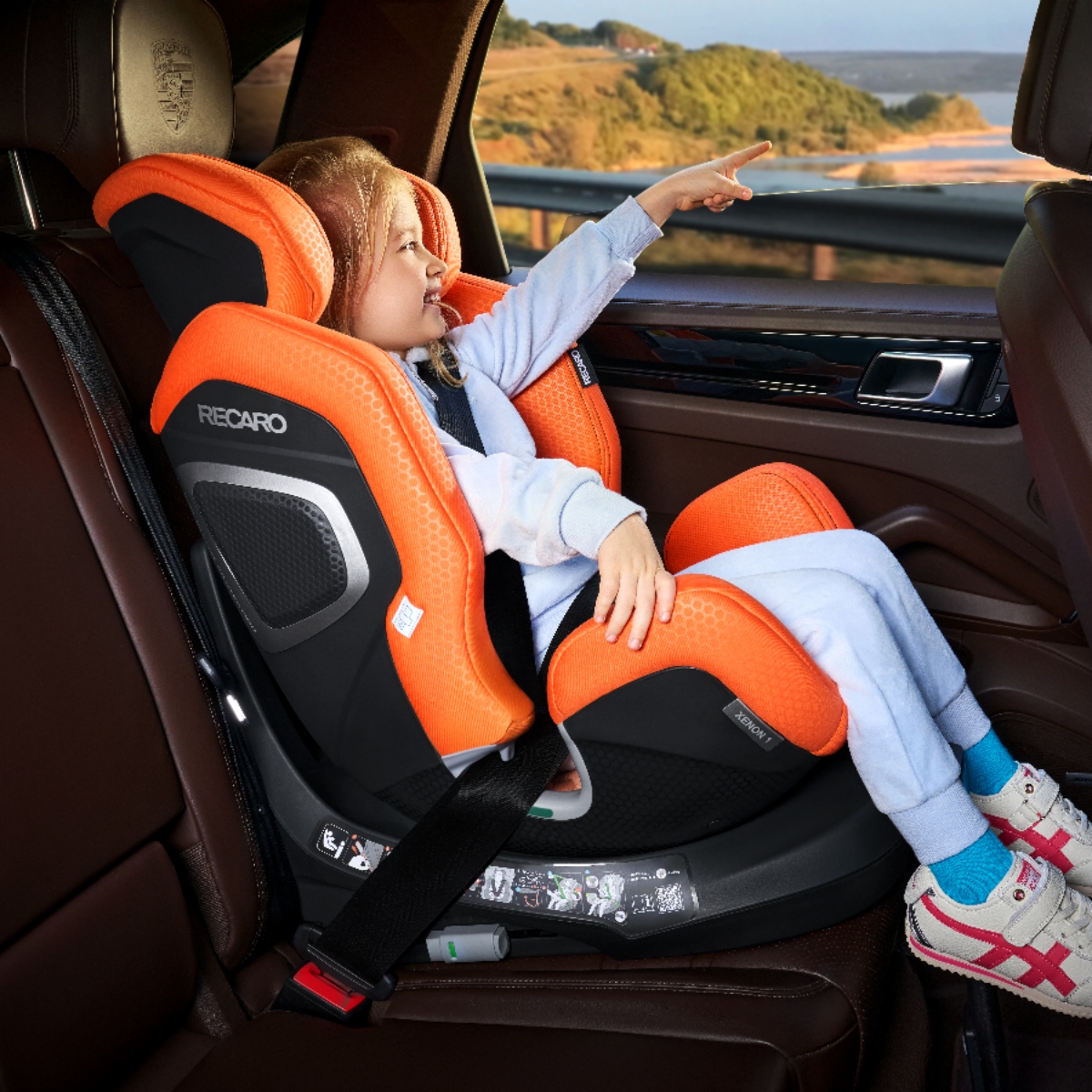 Recaro XENON 1 KID (3 Months–7 Years) 360 Car Seat - Vibrant Orange - Image 2