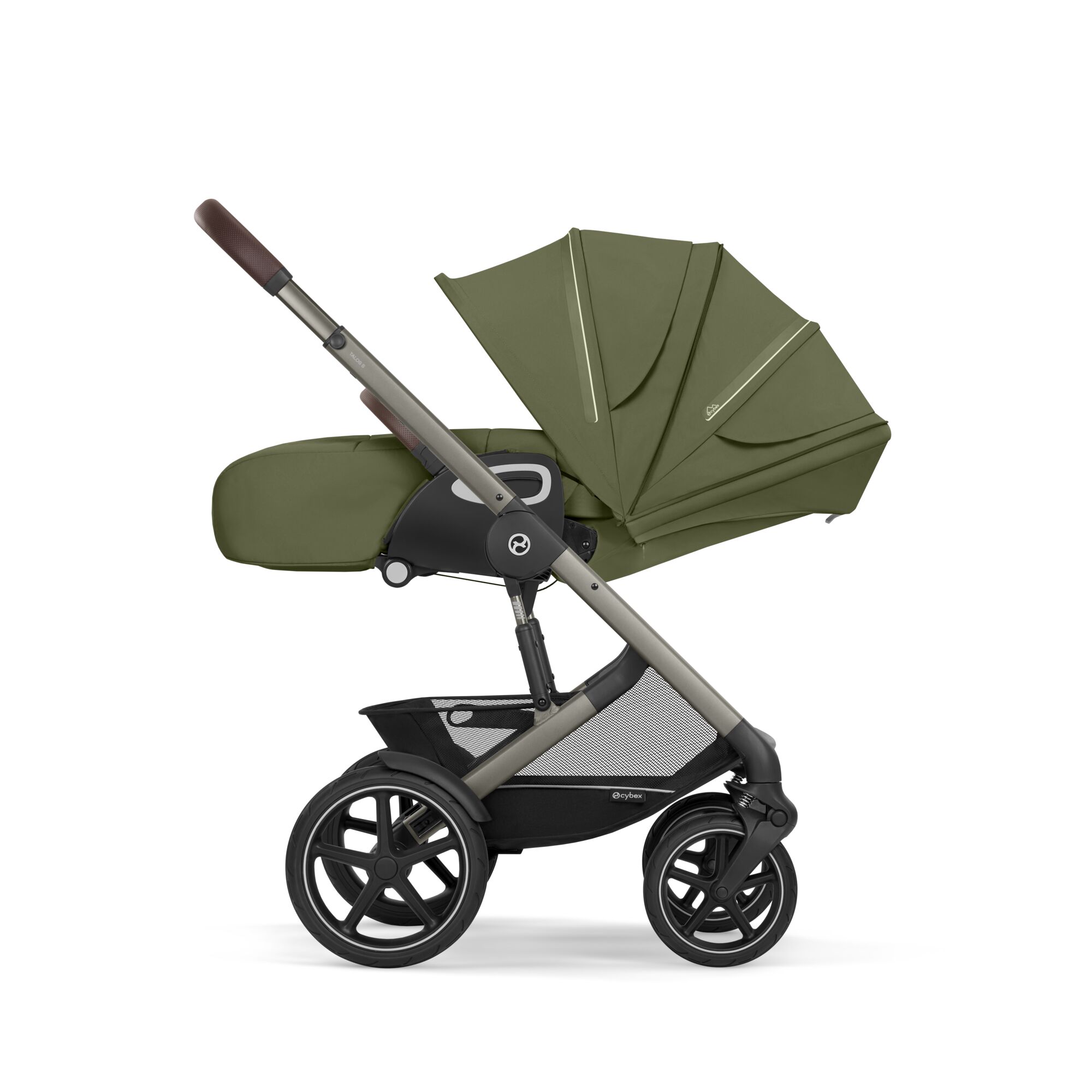 Cybex Talos S Lux Newborn Nest Pushchair Bundle | Moss Green - Image 3