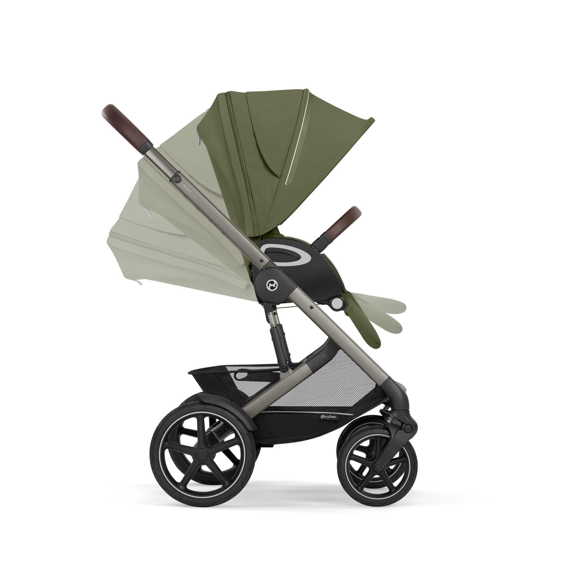 Cybex Talos S Lux Newborn Nest Pushchair Bundle | Moss Green - Image 8