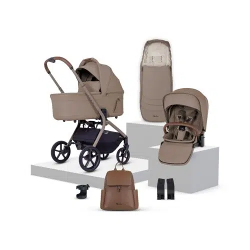 Silver Cross Breez Carrycot and Accessory Bundle - Champagne