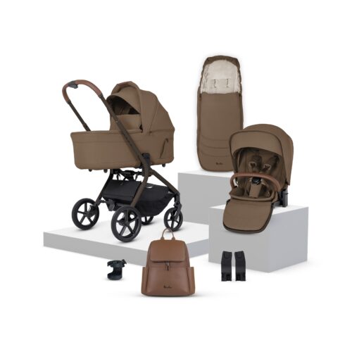 Silver Cross Breez Carrycot and Accessory Bundle - Maple
