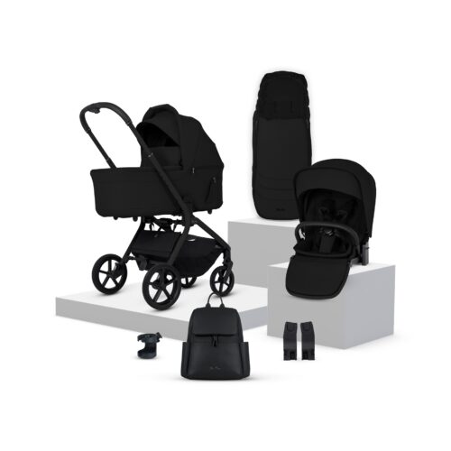 Silver Cross Breez Carrycot and Accessory Bundle - Onyx