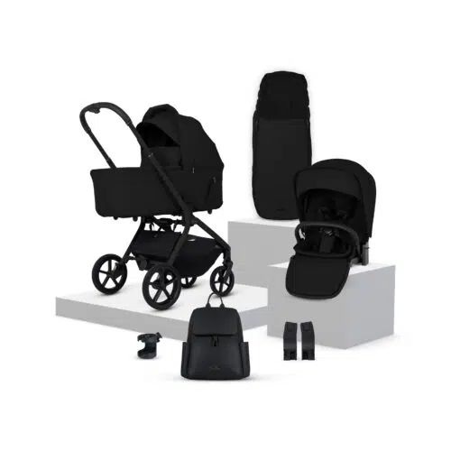 Silver Cross Breez Carrycot and Accessory Bundle - Onyx