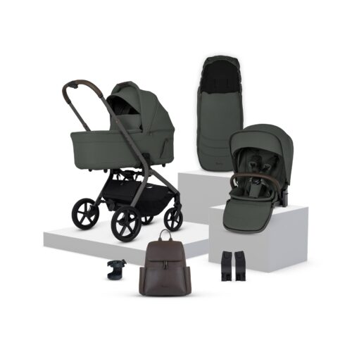 Silver Cross Breez Carrycot and Accessory Bundle - Pewter