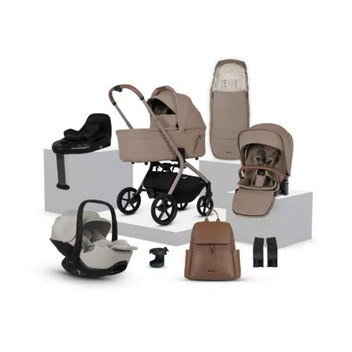 Silver Cross Breez Ultimate Travel System Bundle inc Glide Plus and Base Plus 360 - Champagne