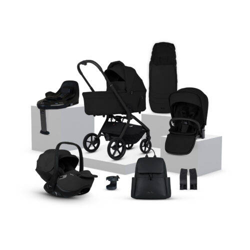 Silver Cross Breez Ultimate Travel System Bundle inc Glide Plus and Base Plus 360 - Onyx