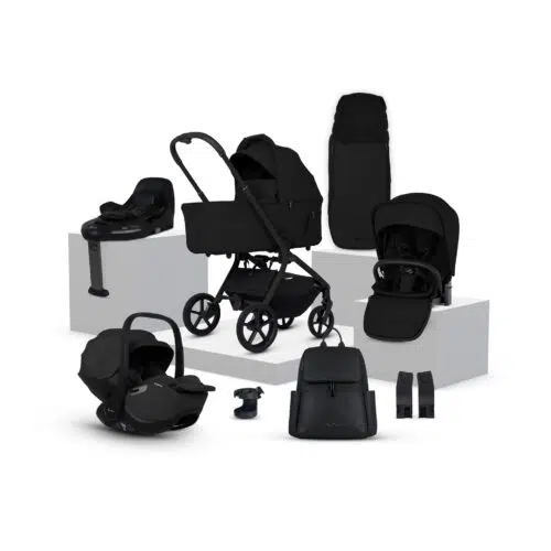Silver Cross Breez Ultimate Travel System Bundle inc Glide Plus and Base Plus 360 - Onyx