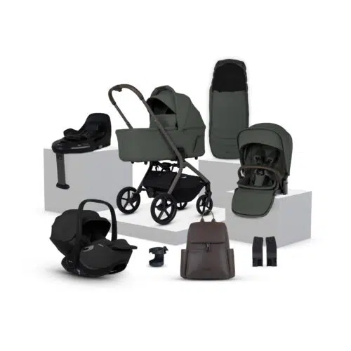 Silver Cross Breez Ultimate Travel System Bundle inc Glide Plus and Base Plus 360 - Pewter