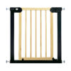 Callowesse Wood & Metal Pressure Fit Baby & Toddler Door & Stair Safety Gate | 76-83cm x H77cm - Black