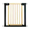 Callowesse Wood & Metal Pressure Fit Baby & Toddler Door & Stair Safety Gate | 76-83cm x H77cm - Black
