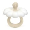 Chewies Silicone Teething Toy Daisy - Beige/White