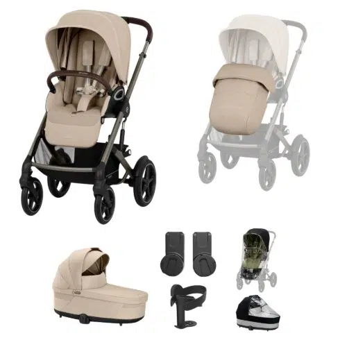 Cybex Talos S Lux Cot S Bundle | Almond Beige