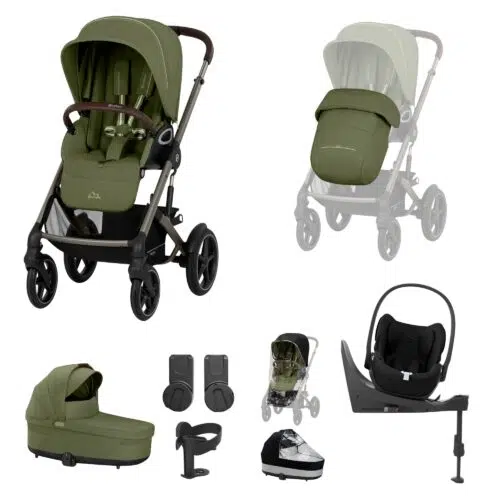 Cybex Talos S Lux Cot S Bundle with Cloud T & Base | Moss Green