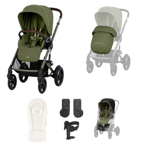 Cybex Talos S Lux Newborn Nest Pushchair Bundle | Moss Green