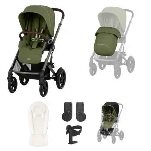 Cybex Talos S Lux Newborn Nest Pushchair Bundle | Moss Green