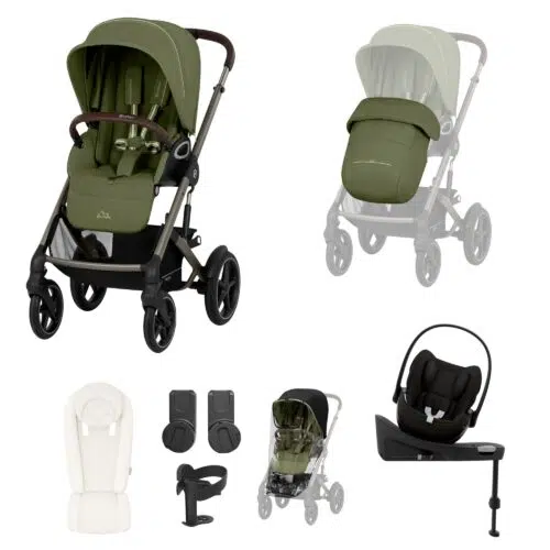 Cybex Talos S Lux Newborn Nest Bundle with Cloud G & Base | Moss Green