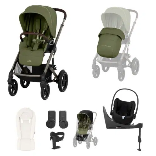 Cybex Talos S Lux Newborn Nest Bundle with Cloud T & Base | Moss Green